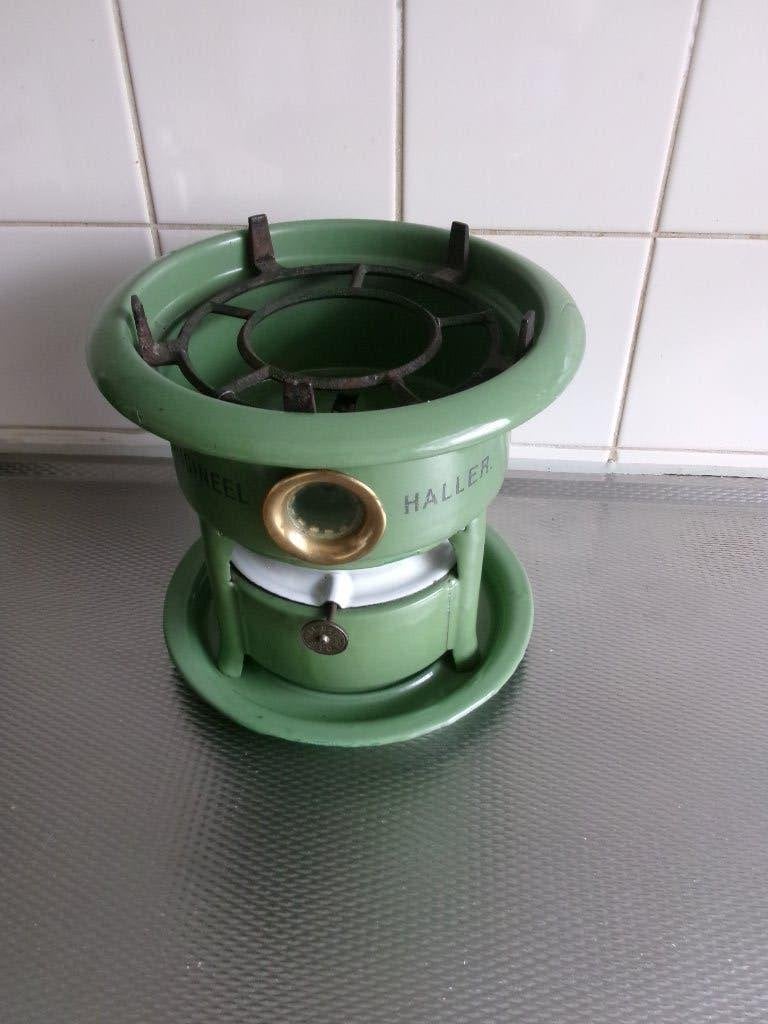 Haller origieel 1 pits petrolium stel olijf groen compleet., Ophalen of Verzenden