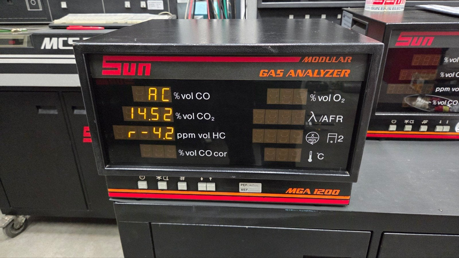 Sun MGA1200 4 gastester Co meter - Geijkt en compleet, Auto diversen, Ophalen, Gebruikt