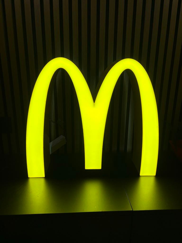 McDonald's M lichtbak originele logolamp / reclamelamp, Verzamelen, Merken en Reclamevoorwerpen, Verzenden, Gebruikt, Lichtbak of (neon) lamp