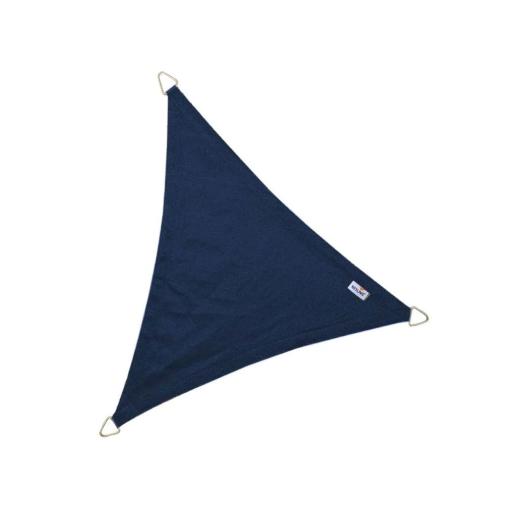 NESLING Coolfit Schaduwdoek Navy Driehoek 5x5x5 m OP=OP!!!, Tuin en Terras, Overige materialen, Nieuw, Ophalen of Verzenden, 200 cm of meer