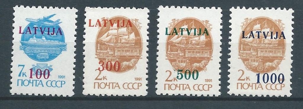 C711 - Baltische staten – Letland – MiNr 317-322 (postfris), Ophalen of Verzenden, Overige landen, Postfris