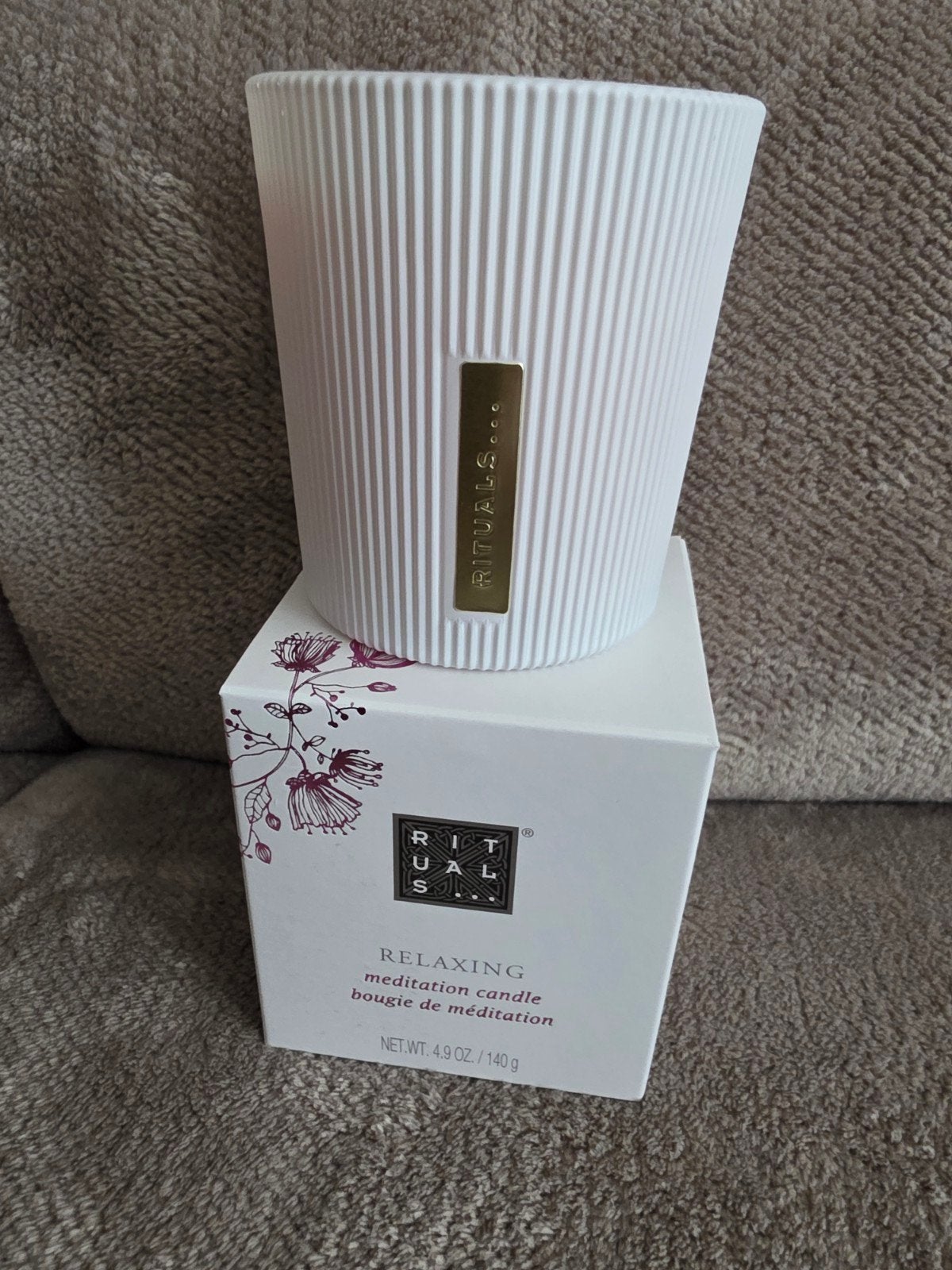 Rituals Relaxing Meditation Candle - Nieuw in doos, Wit, Ophalen of Verzenden, Rituals, Kaars