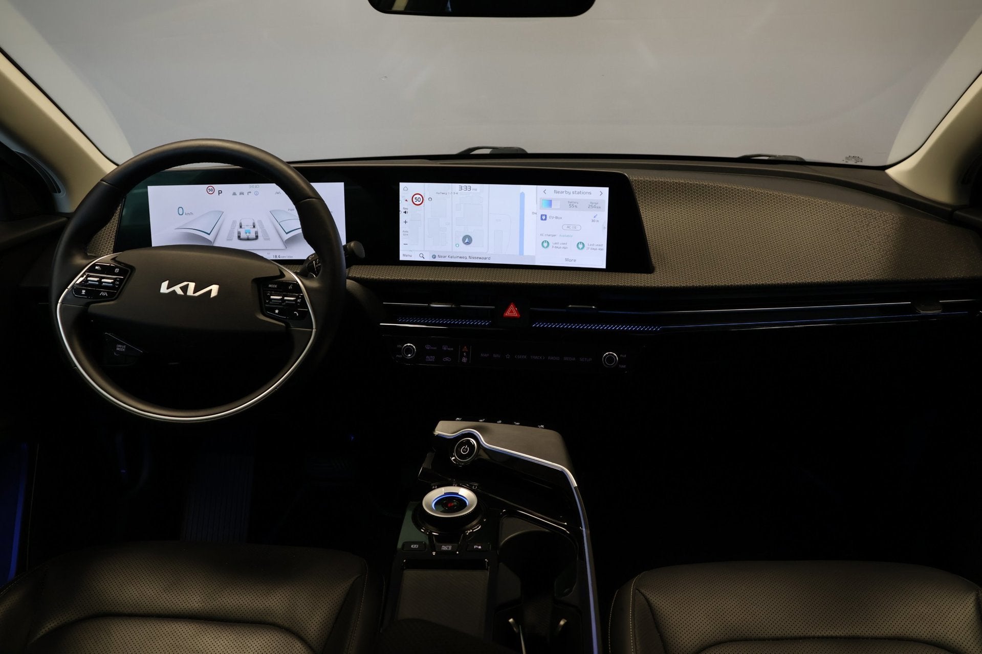 Kia EV6 Plus AWD 77.4 kWh SOH 99% |Stoel-stuurverwarming|, Auto's, Automaat, Dealer onderhouden, Gebruikt, Zwart