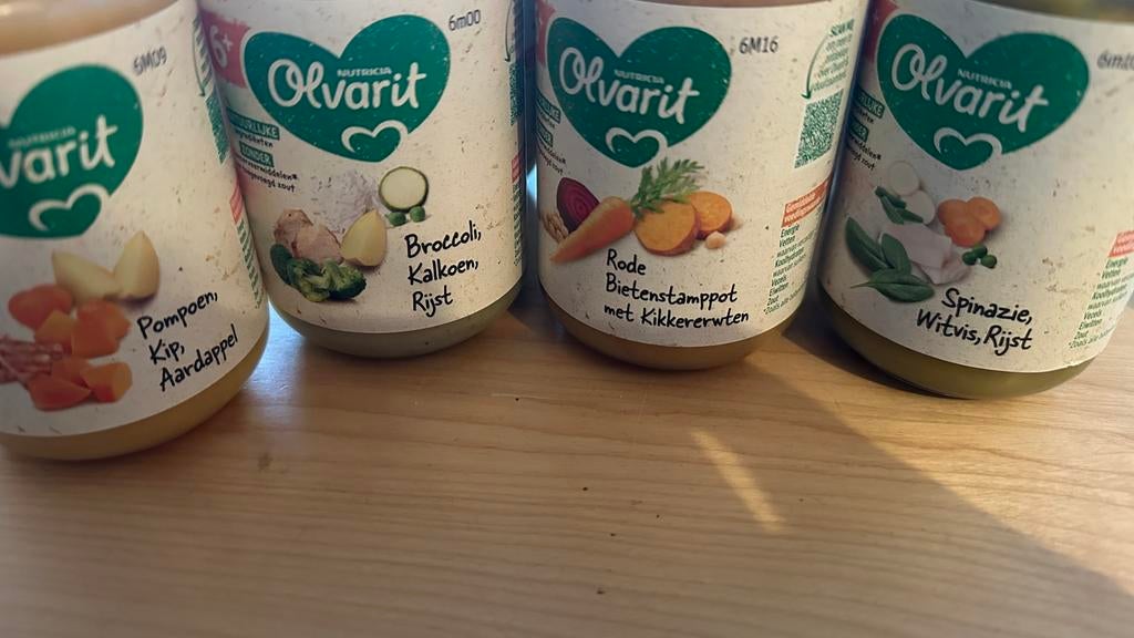Olvarit potjes - verschillende smaken, Ophalen, Nieuw, Overige typen