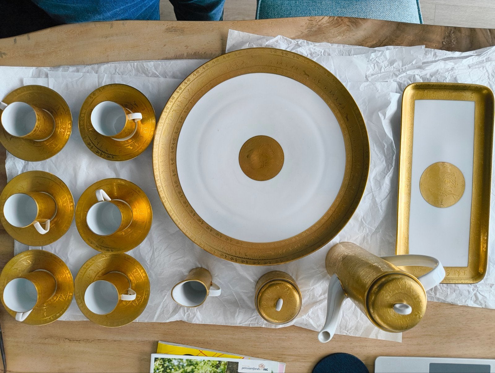 LHS Hutschenreuther Selb - 24k Gold Encrusted Koffieservies, Ophalen