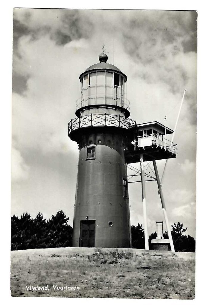 Vlieland - Vuurtoren - mindere kwaliteit, Verzenden, 1940 tot 1960, Gelopen, Waddeneilanden