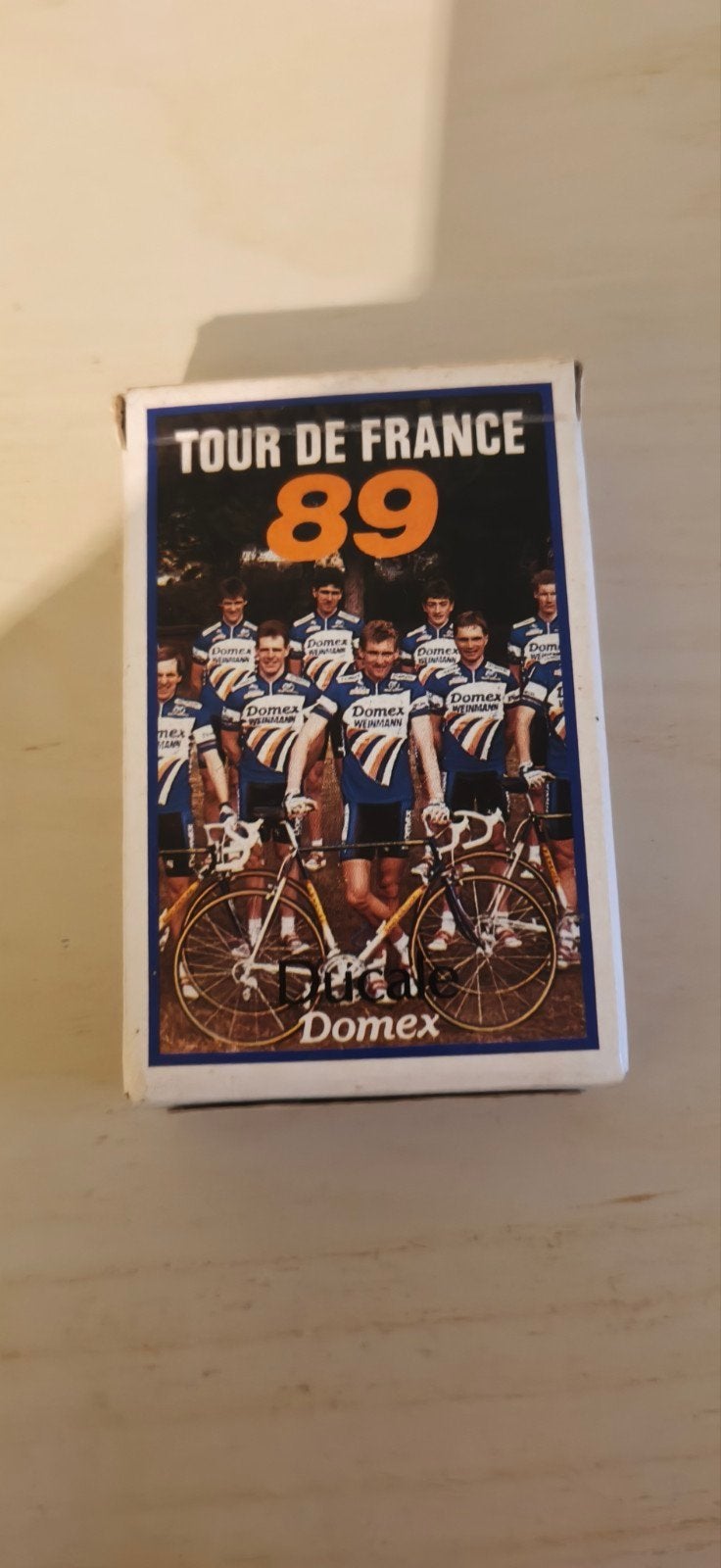 Tour de France '89 Domex speelkaarten, Vijf spelers of meer, Ophalen of Verzenden, Gebruikt, Domex