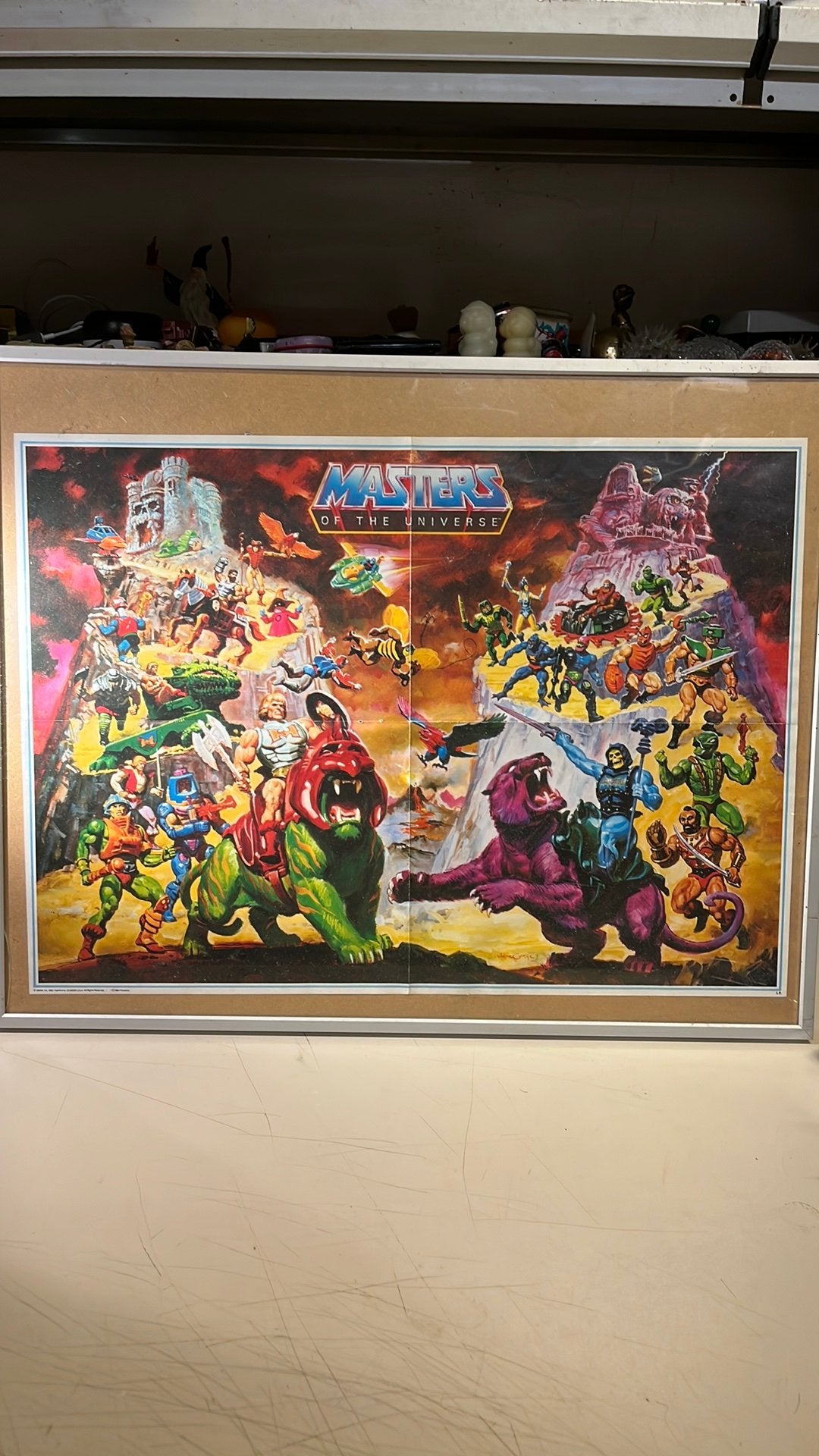 Motu Poster Mattel He-man vintage, Ophalen of Verzenden, Gebruikt