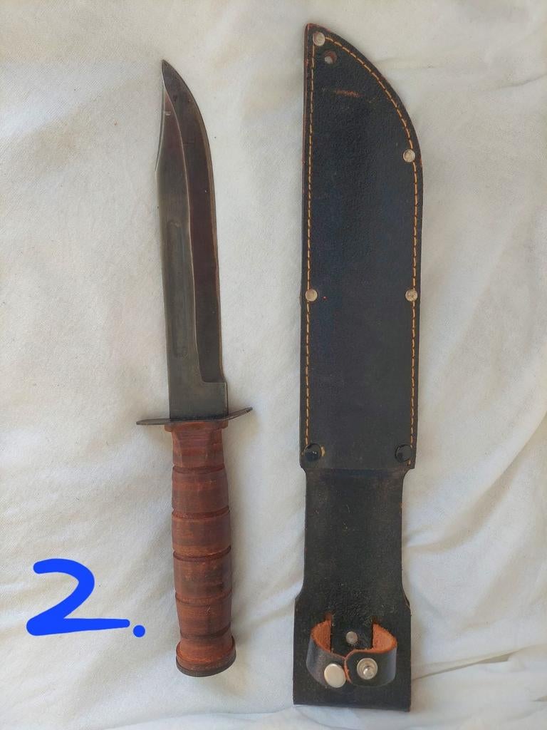 Militair KA-BAR Gevechtsmes, Ophalen of Verzenden, Overige soorten, Overige gebieden, Mes of Dolk