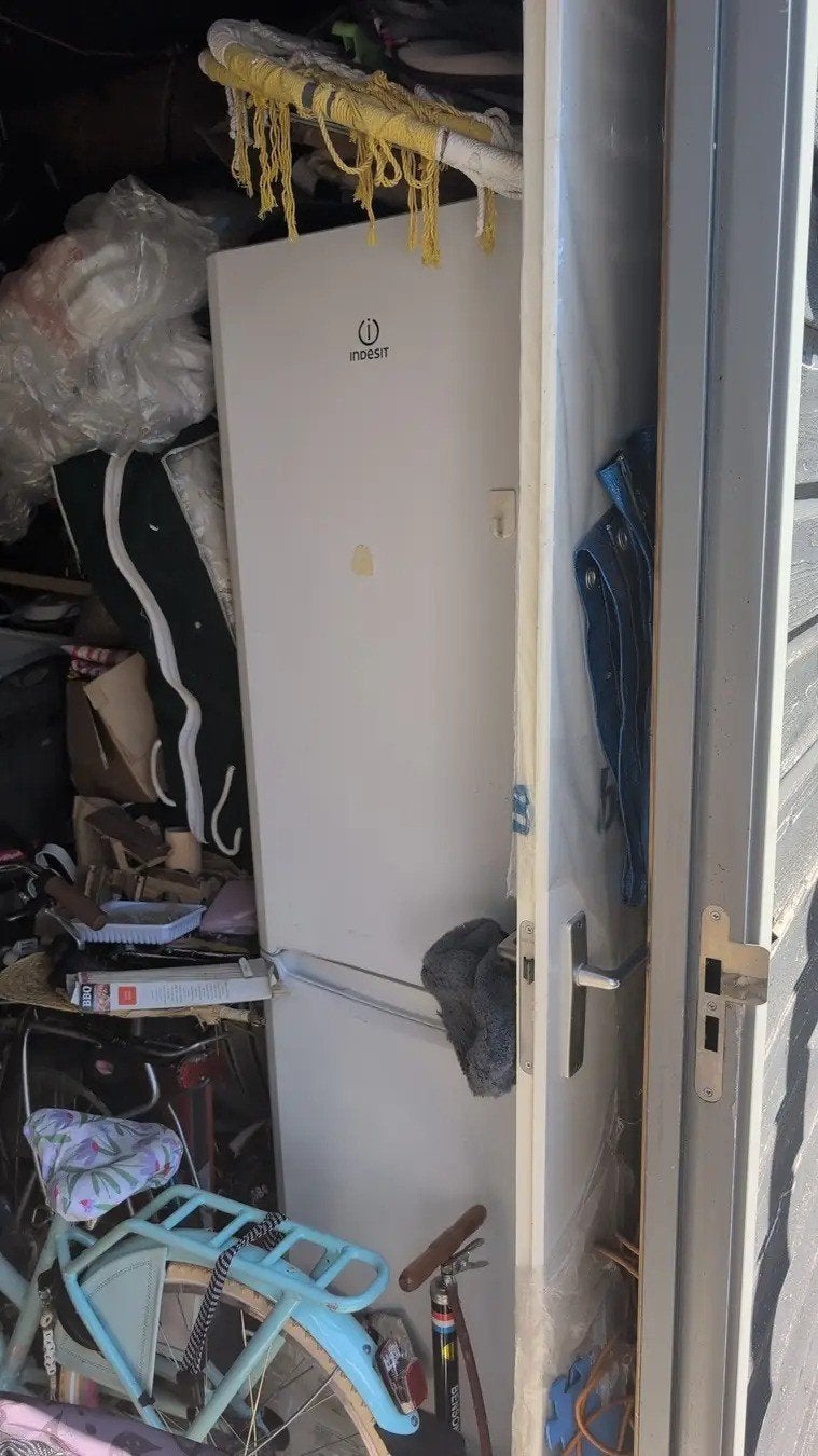 Indesit Koelkast met vriesvak - Gebruikt, Witgoed en Apparatuur, Koelkasten en IJskasten, Ophalen, Gebruikt, 200 liter of meer