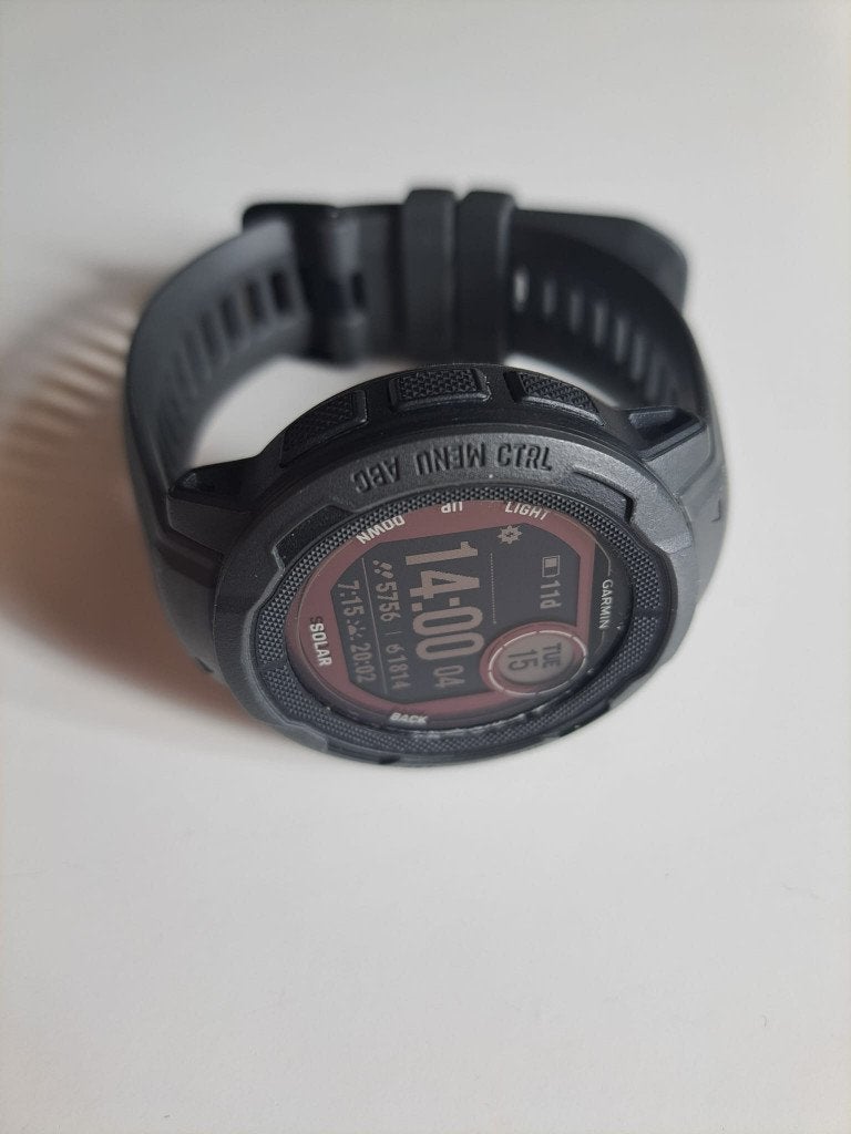 Garmin Instinct 2 Solar, Zwart, Garmin Instinct 2 Solar, Ophalen of Verzenden, Zo goed als nieuw
