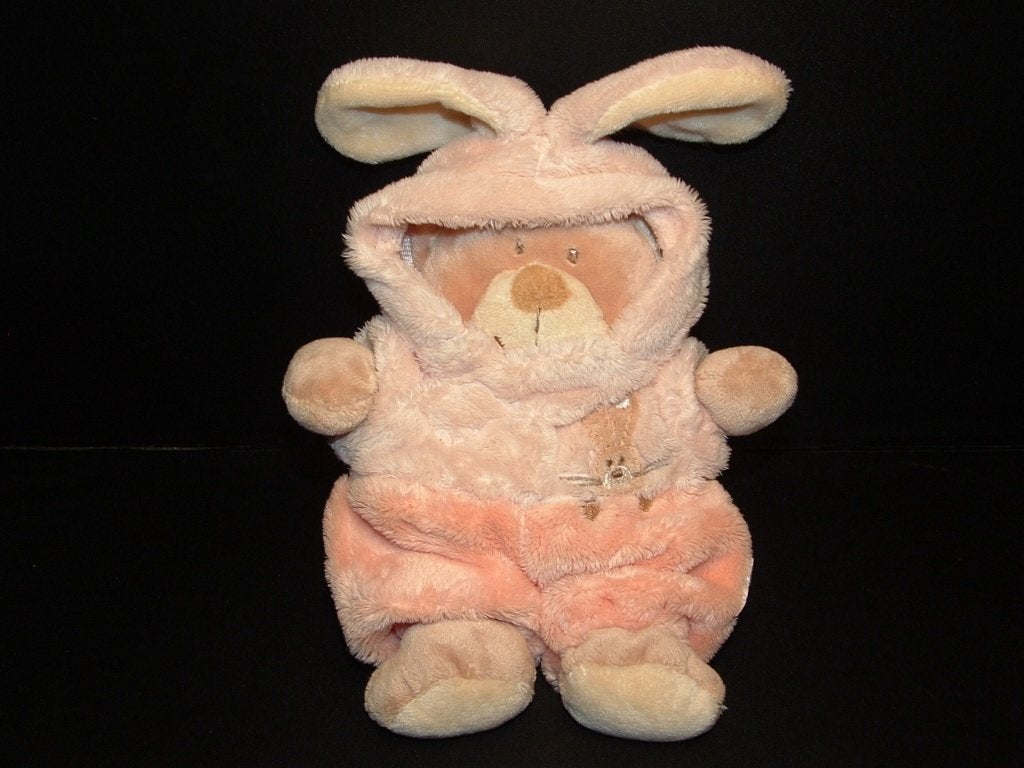 NICOTOY BEER MET KONIJNENPAK VELOURS BEIGE/ROOMWIT, Ophalen of Verzenden, Nieuw, Overige typen