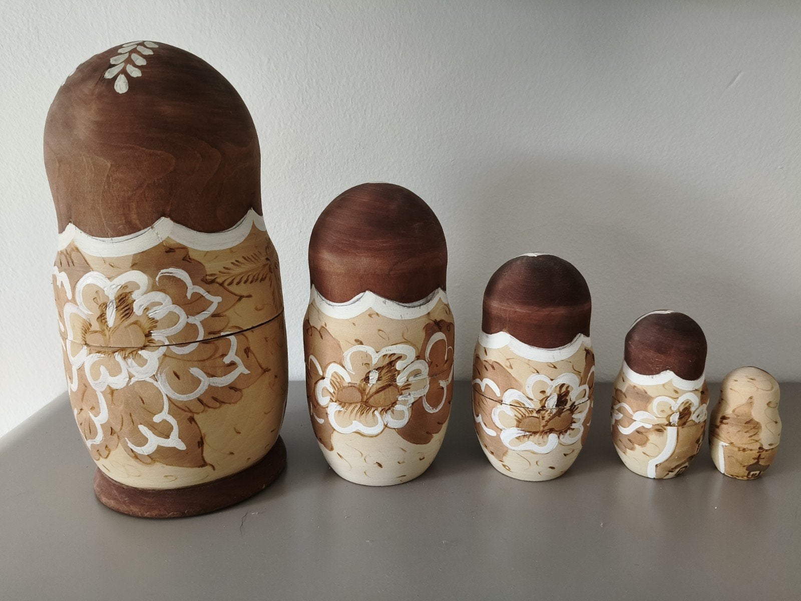 Set van 5 handgeschilderde Matroesjka poppen, Ophalen of Verzenden, Zo goed als nieuw