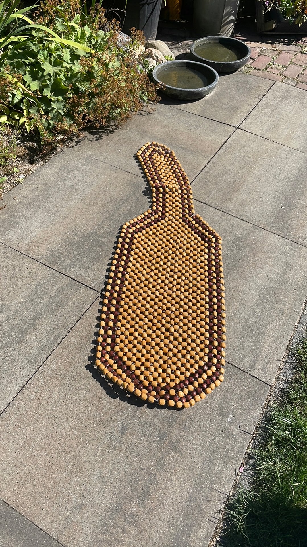 Te koop houten kralen kussen, Ophalen of Verzenden, Zo goed als nieuw