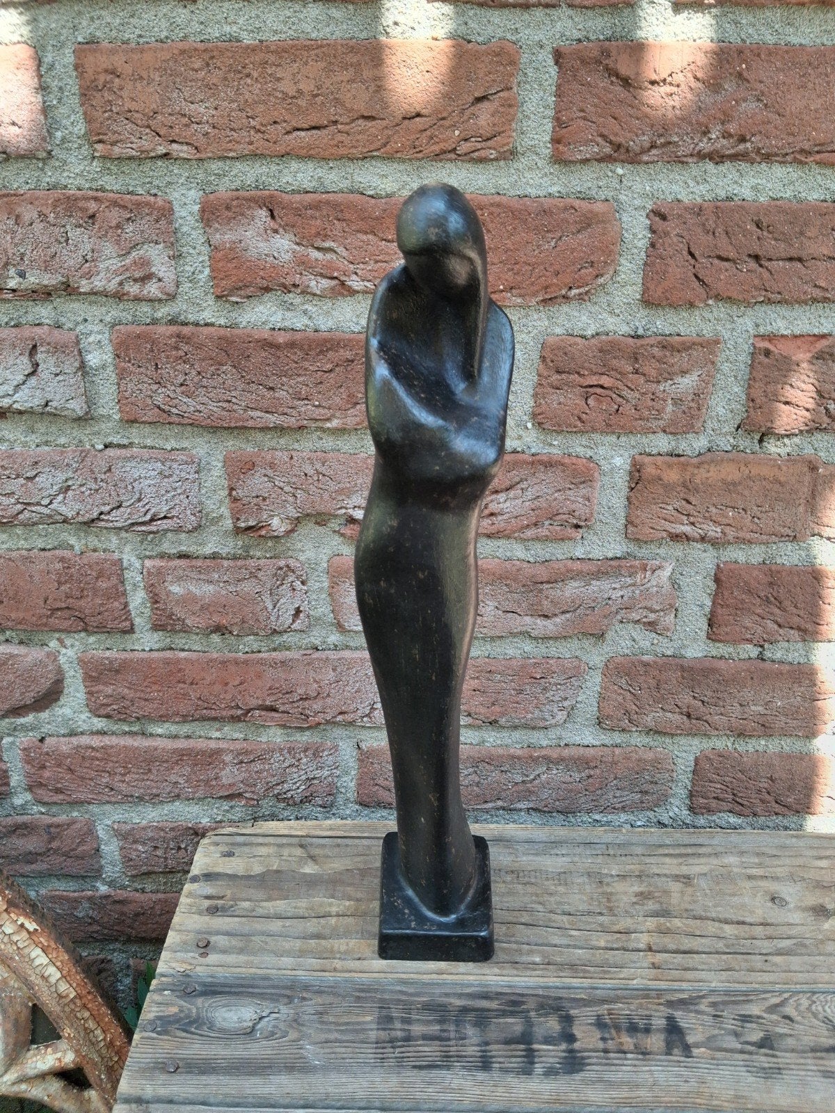 René daemen maternité art deco madonna gietijzeren sculptuur, Ophalen, Art deco, Beeld, Abstract