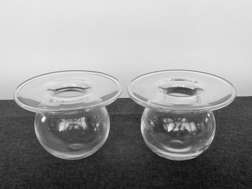 Vaas (2) Saturnus Nanni Still Riihimaen Lasi Vintage, Antiek en Kunst, Antiek | Glas en Kristal, Ophalen of Verzenden