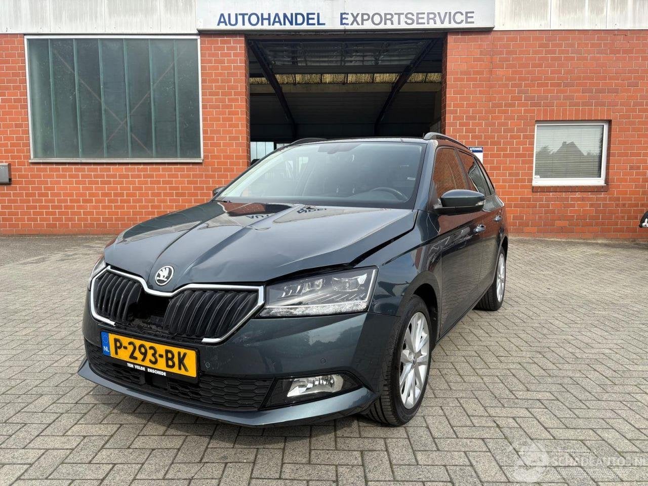 Skoda Fabia 1.0 TSI Clever Automaat, Cruisecontrol, Airco, Auto diversen, Schadeauto's, Automaat, Infoline@skoda-auto.cz, Blauw