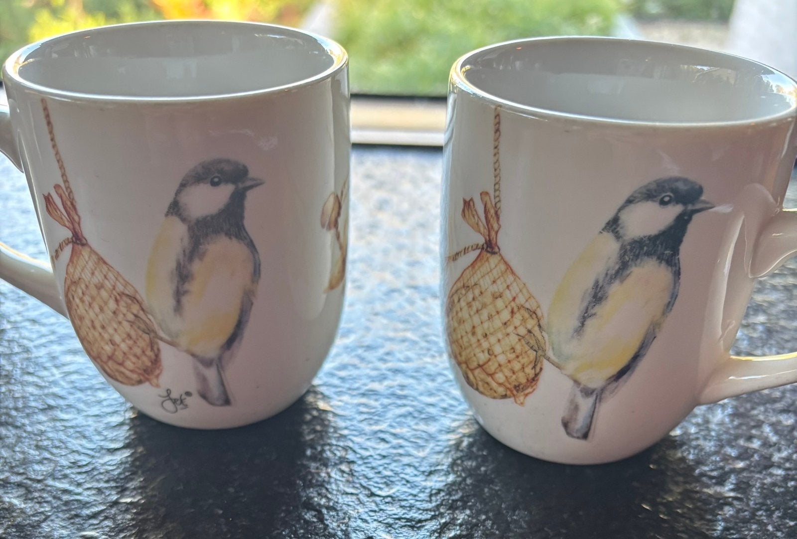 Set van 2 koffiekopjes Seasons colletie by Jet, Gebruikt, Ophalen of Verzenden, Overige stijlen, Kop(pen) en/of Schotel(s)