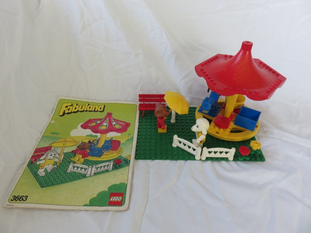 Lego fabuland, set 3663 Max Mouse's Carousel, Kinderen en Baby's, Speelgoed | Duplo en Lego, Compleet, Gebruikt, Overige thema's