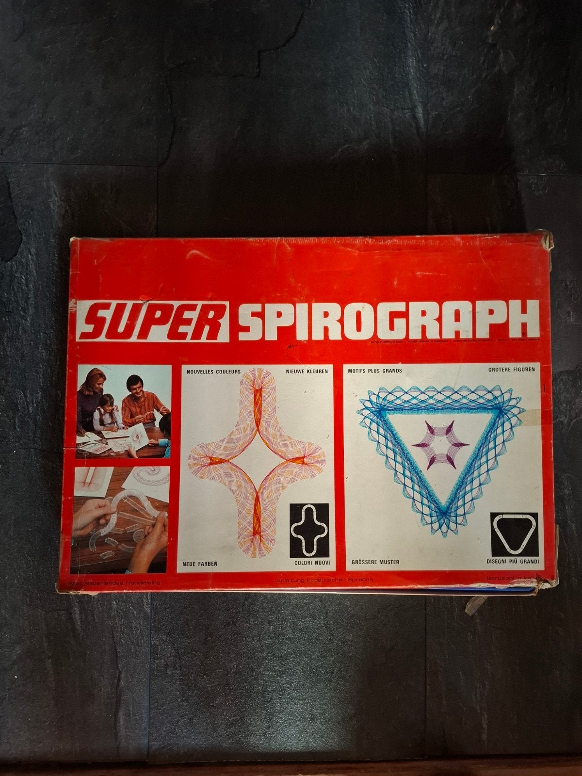 Vintage Super Spirograph - Klassiek Tekenspeelgoed, Hobby en Vrije tijd, Tekenen, Ophalen of Verzenden, Gebruikt, Overige typen