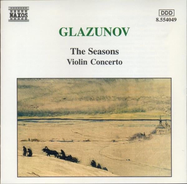 GLAZUNOV Seasons & violin concerto CD NAXOS, Ophalen of Verzenden, Romantiek, Gebruikt, Orkest of Ballet