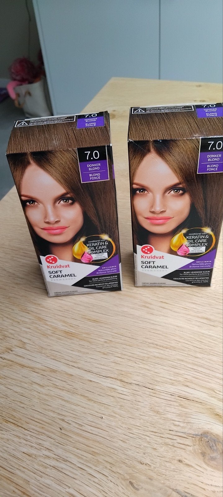 Kruidvat Soft Caramel Haarverf 7.0 Donker Blond (Ongeopend), Ophalen of Verzenden, Nieuw, Overige typen