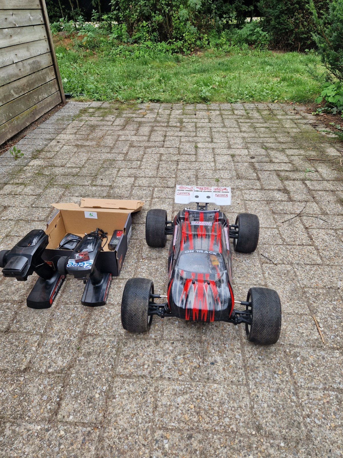 himoto zieth 1/8 geupgrade, Elektro, Gebruikt, Auto offroad, Ophalen of Verzenden