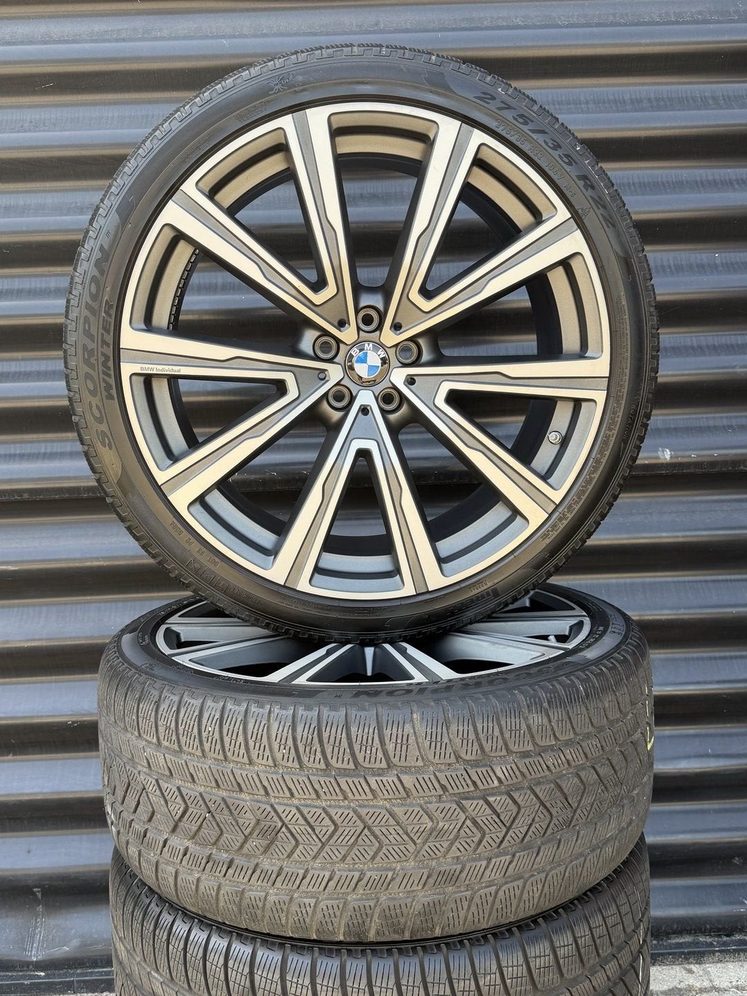 22” Orig Bmw Styling 746i G05 X5 X6 G06 velgen Winterbanden, Gebruikt, -, -, Banden en Velgen