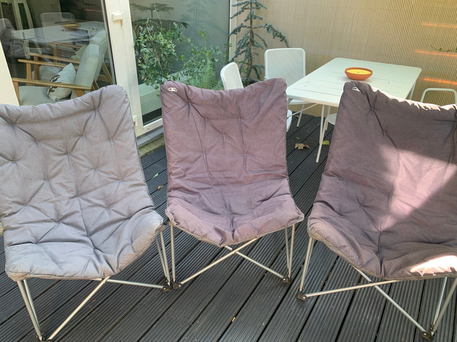 3x Opvouwbare campingstoelen - Gebruikt, Caravans en Kamperen, Kampeermeubelen, Ophalen, Gebruikt, Campingstoel