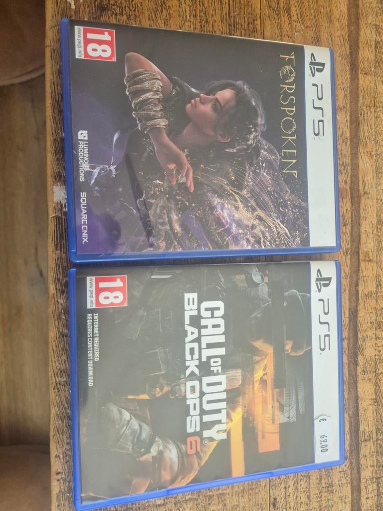 PS5 Games: Forspoken & Call of Duty Black Ops 6, Online, Vanaf 18 jaar, 1 speler, Nieuw