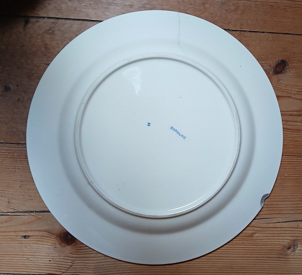 Maastrichts keramieken schaal 37 cm Petrus Regout, Ophalen