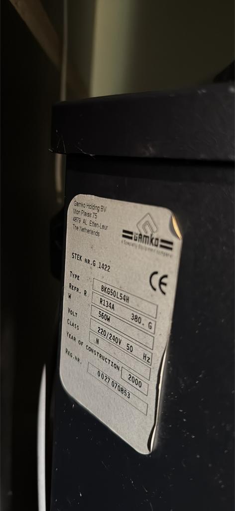 Gamko bierkoeler BK650L54H, Ophalen, Gebruikt, Koelen en Vriezen, Nvt