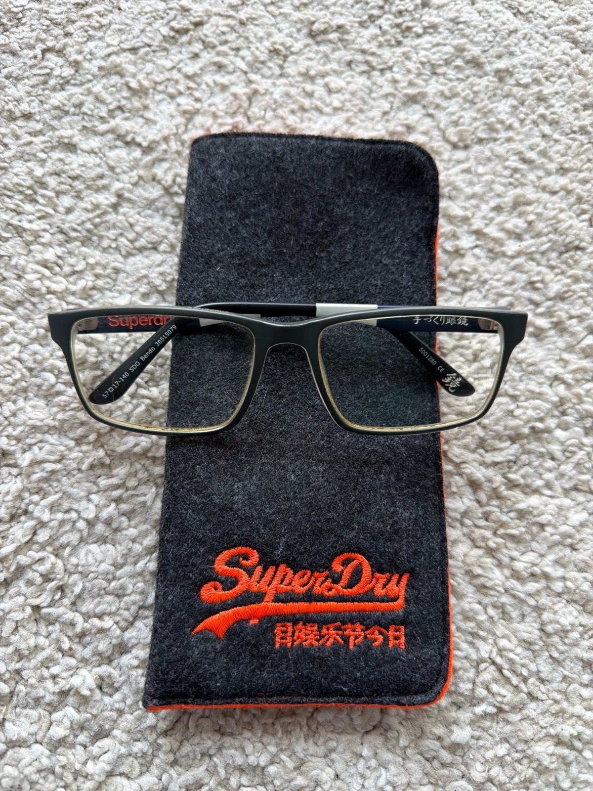 Superdry bril op sterkte voor mannen, Overige merken, Gebruikt, Zwart, Ophalen of Verzenden