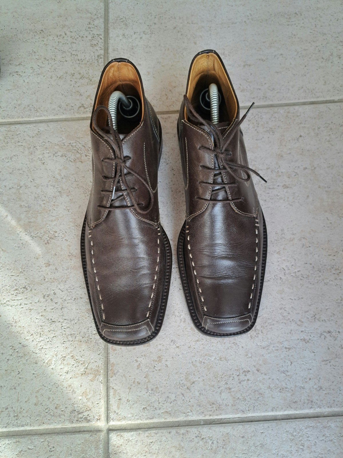 Z.g.a.n bruine leren schoenen mt44, Kleding | Heren, Schoenen, Ophalen of Verzenden, Bruin