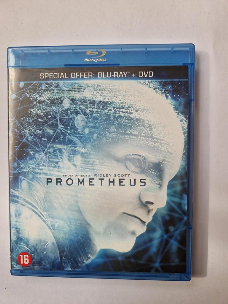Prometheus Blu-ray + DVD - Ridley Scott Sci-Fi Film, Cd's en Dvd's, Blu-ray, Ophalen of Verzenden, Zo goed als nieuw, Science Fiction en Fantasy
