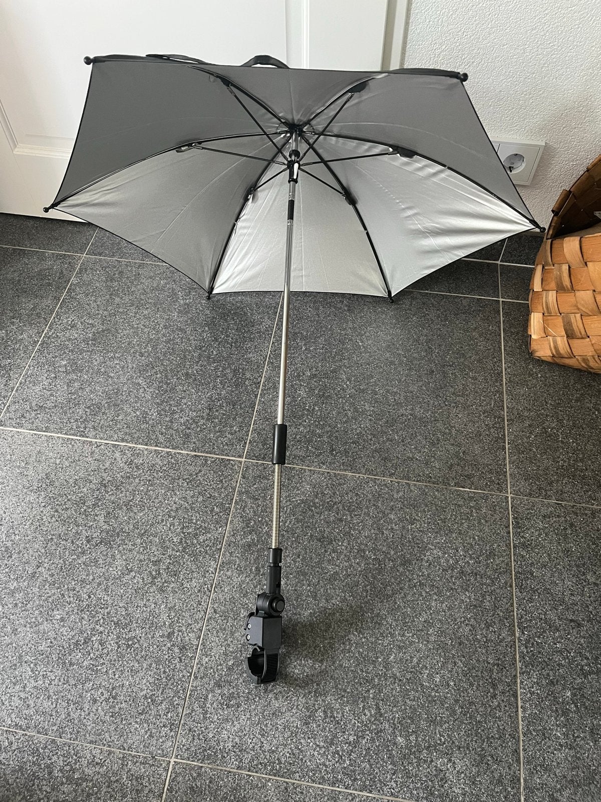 Universele Kinderwagen parasol - Zwart, Ophalen, Gebruikt