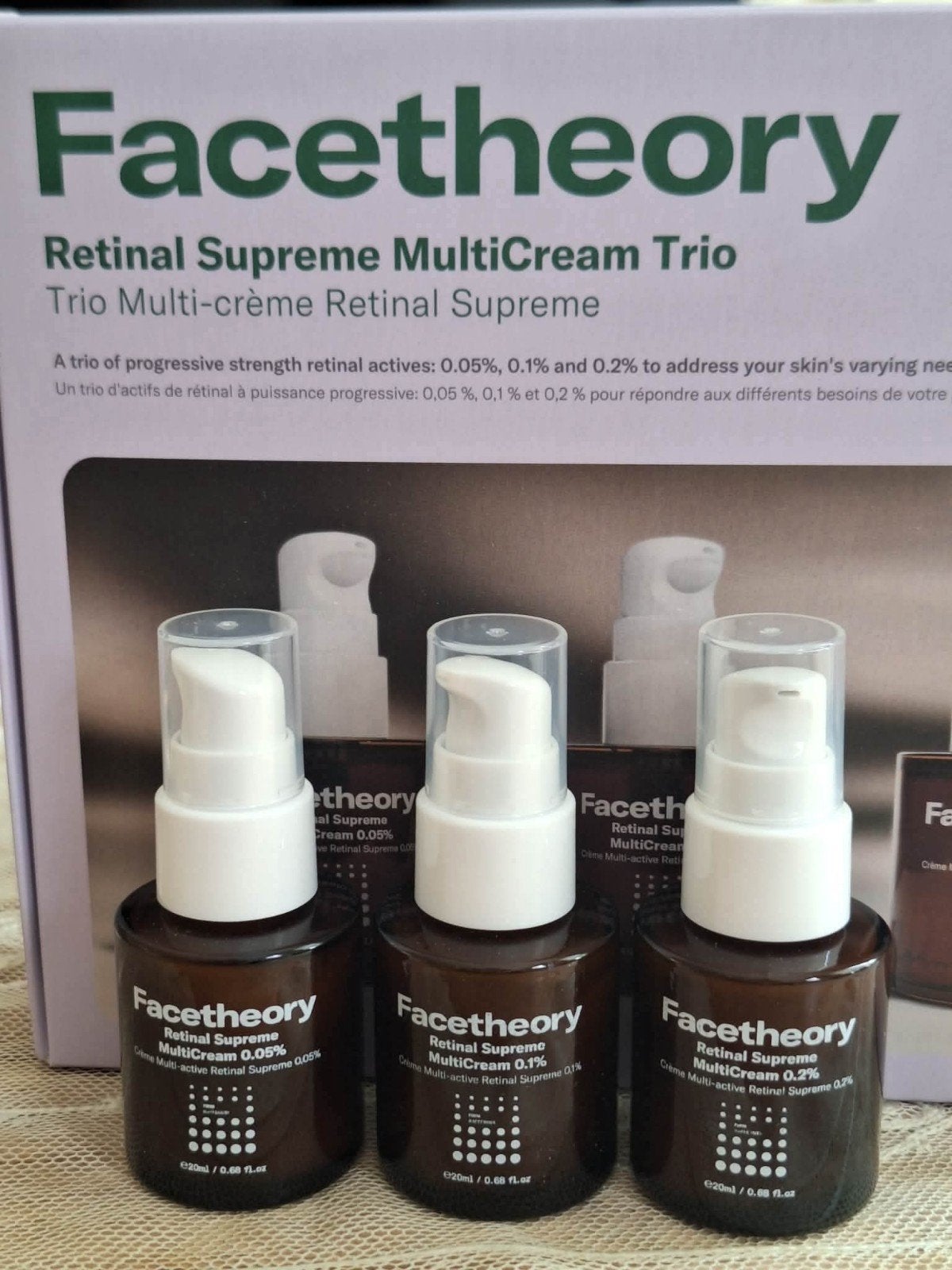 Facetheory retinal supreme multicream trip - 3x 20 mlFacethe, Ophalen of Verzenden, Nieuw, Gehele gezicht, Verzorging