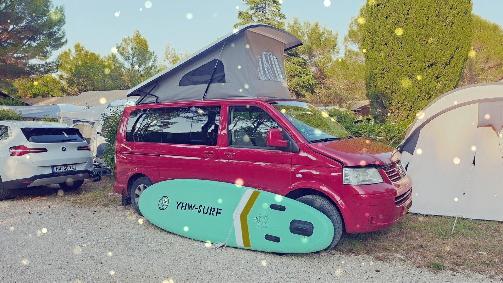 Volkswagen T5 Multivan Camper met hefdak en 7 zitplaatsen, Buscamper of Camperbus, Volkswagen, Particulier, Tot en met 4