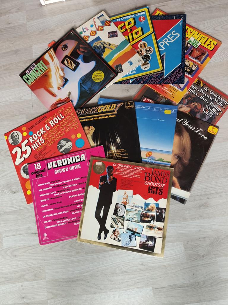 13 verzamel LP's: Pop, Rock, Disco, Reggae, James Bond, Gebruikt, Ophalen of Verzenden, 1970 - 1979, Complilatie