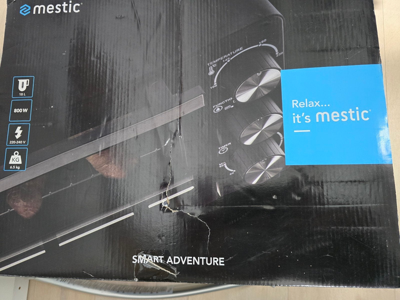Mestic MHO-120 800W oven z.g.a.n., Caravans en Kamperen, Kampeeraccessoires, Ophalen, Zo goed als nieuw