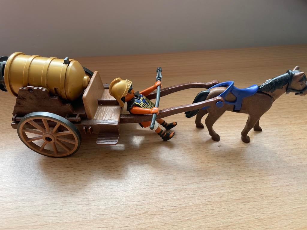 Playmobiel strijd kar  met kanon zie op foto, Ophalen of Verzenden, Zo goed als nieuw
