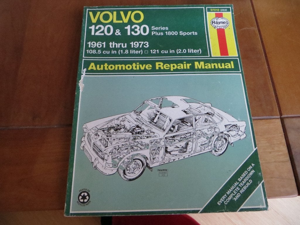 Haynes workshop manual vraagbaak Volvo 120, 130, 1800 '61-73, Ophalen of Verzenden