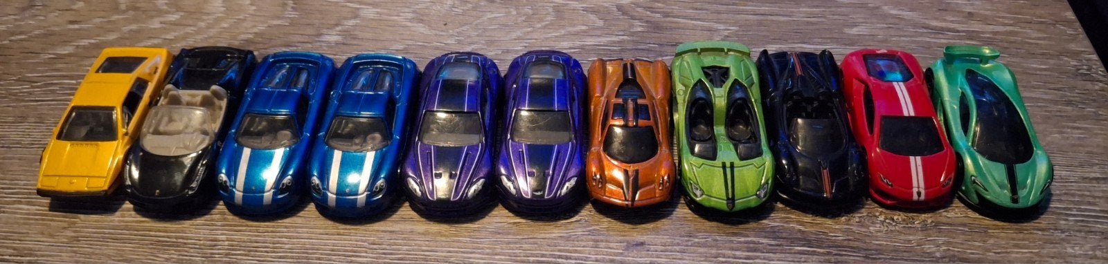 11 Hot Wheels supercars, Ophalen of Verzenden, Zo goed als nieuw, Auto