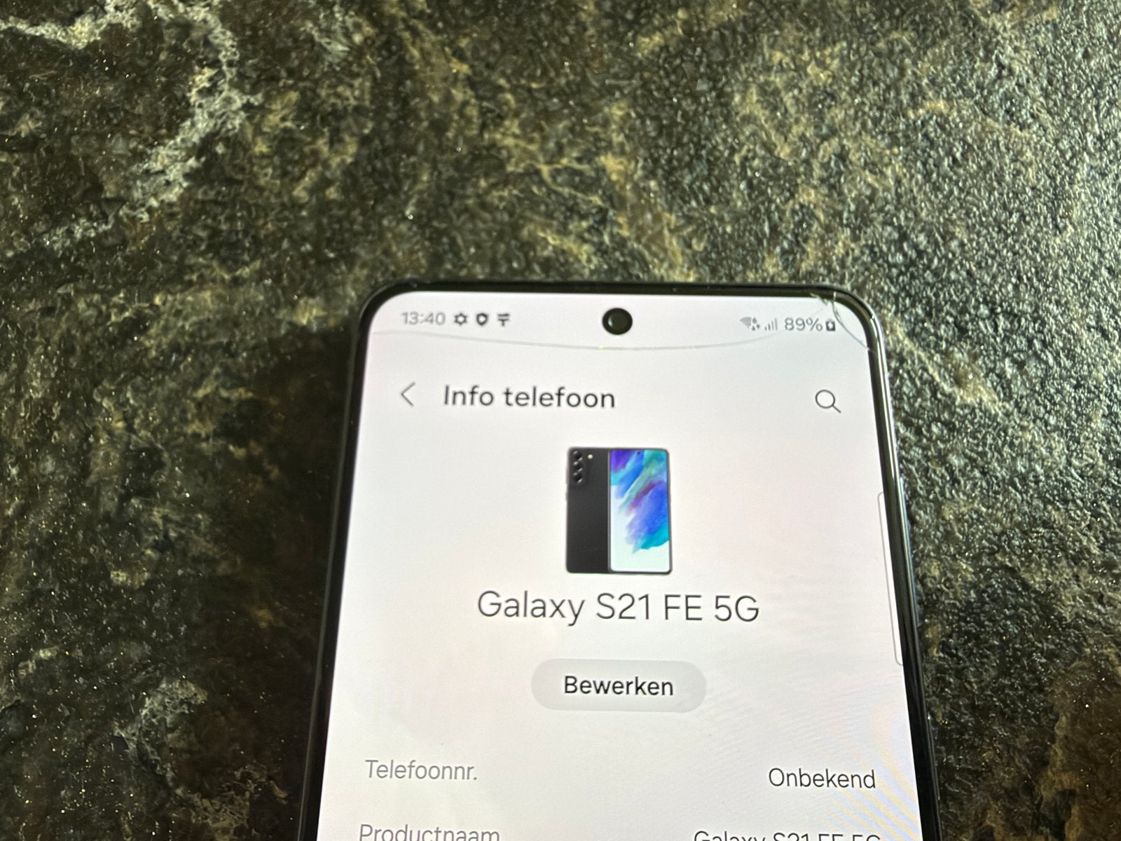 Samsung Galaxy S21 FE 5G - Gebruikt met lichte schade, Gebruikt, Zwart, Touchscreen, Ophalen of Verzenden