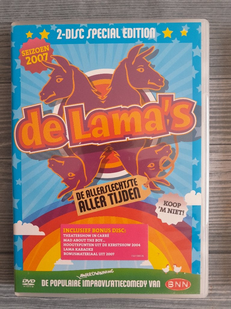 DVD's Lama's, Stand-up of Theatershow, Alle leeftijden, De Lama's, Ophalen of Verzenden