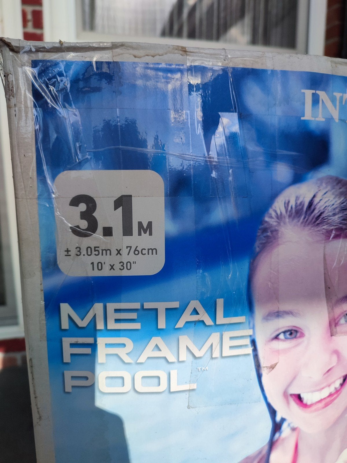 Intex Metal Frame Pool 3.05m x 76cm met filterpomp, Tuin en Terras, Zwembaden, Ophalen, Gebruikt, Rond, Opzetzwembad