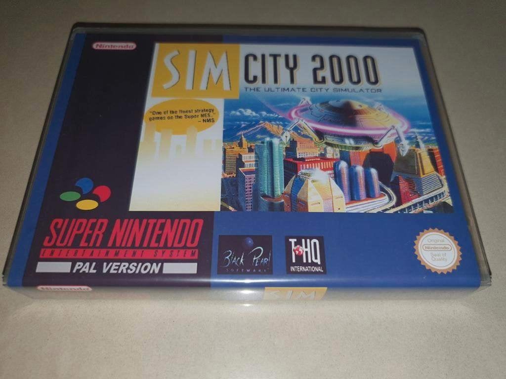 Sim City 2000 SNES Game Case, Spelcomputers en Games, Games | Nintendo Super NES, Verzenden, 1 speler, Racen en Vliegen, Zo goed als nieuw