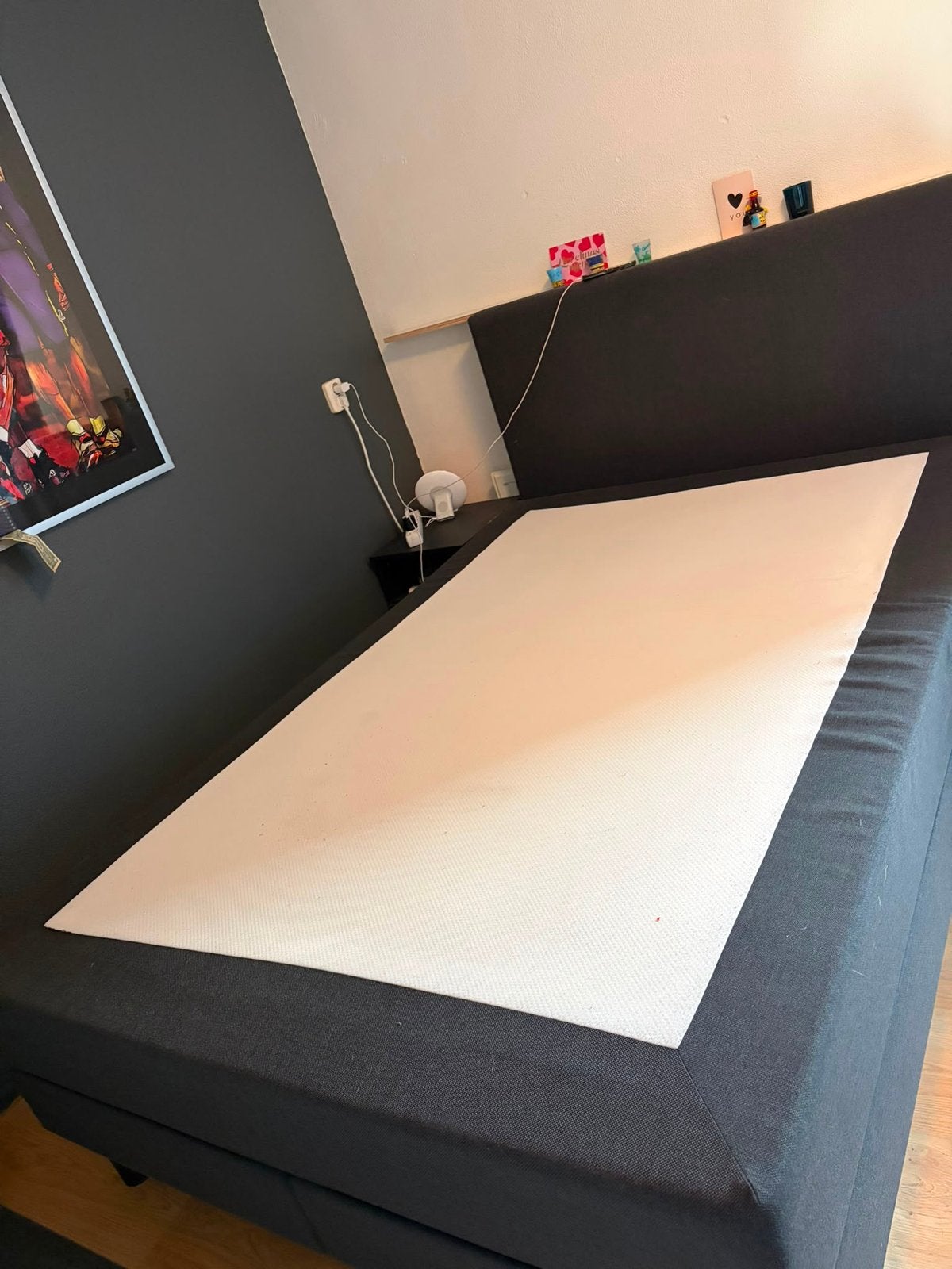 Bosma Vlakke Boxspring V4500 met Pocketveer Matras, Ophalen, Gebruikt, Tweepersoons, 140 cm