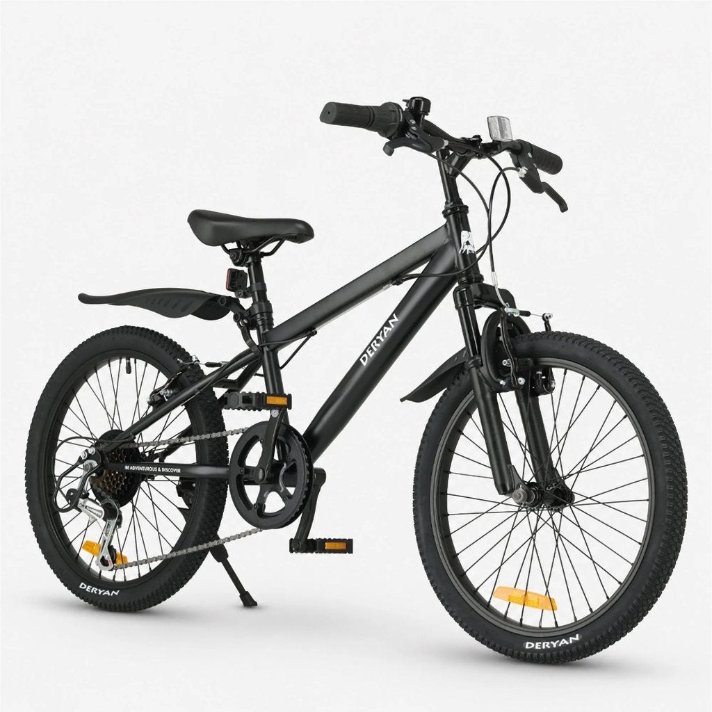 DERYAN mountainbike 20 inch zwart | 6 versnellingen, Hardtail, Zo goed als nieuw, Marithaime 8, 6662 WD Elst, Nederland, Ophalen