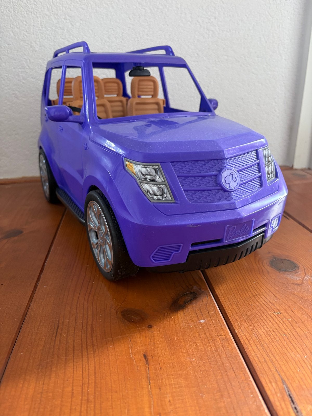 Barbie SUV Paarse Auto Speelgoed, Ophalen, Gebruikt